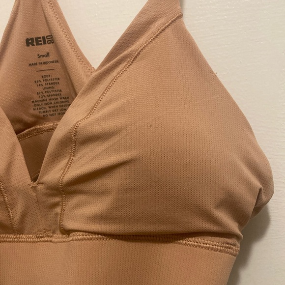 REI Tan Minimalist Bra with Strappy Details - Picture 3 of 6